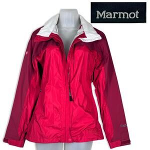 Marmot Lightweight Windbreaker Jacket Womens Small Red‎ Outdoor Hiking Vented